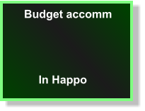 Budget accomm In Happo