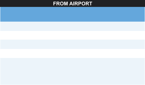 FROM AIRPORT