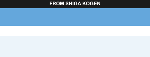 FROM SHIGA KOGEN